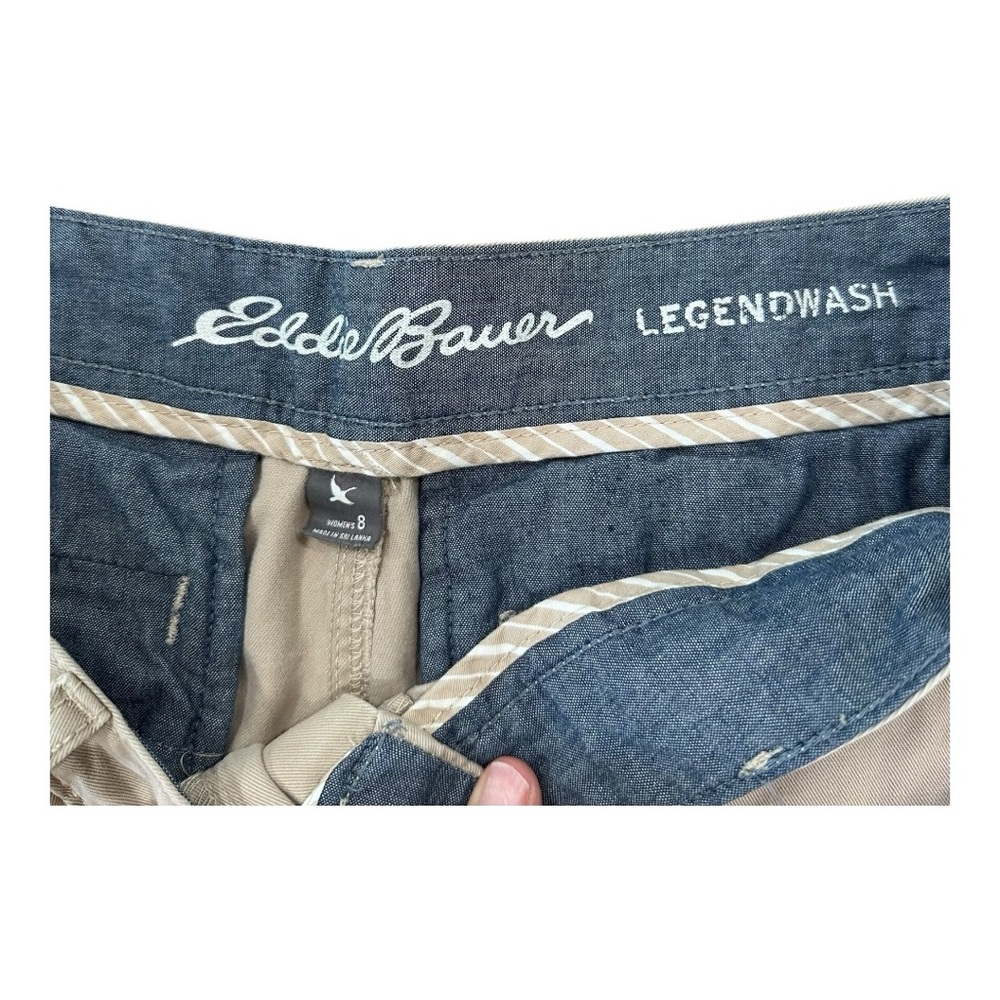 Eddie Bauer Women’s Legend Wash khaki Shorts size 8 - Picture 5 of 6